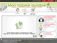 Tablet Screenshot of mon-habitat-durable.fr